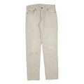 LEVI'S Mens Slim Beige Cotton Blend Trousers W30 L32 Zip Casual Pants