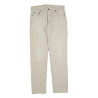 LEVI'S Mens Slim Beige Cotton Blend Trousers W30 L32 Zip Casual Pants