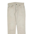 LEVI'S Mens Slim Beige Cotton Blend Trousers W30 L32 Zip Casual Pants