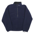 CAMPMOR Mens Navy Blue Plain Pullover Jumper Crew Neck Size L Polyester Warm