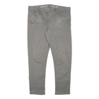 GAP Womens Cotton Blend Beige Slim Straight Trousers W34 L27 Casual Everyday