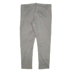 GAP Womens Cotton Blend Beige Slim Straight Trousers W34 L27 Casual Everyday