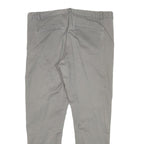 GAP Womens Cotton Blend Beige Slim Straight Trousers W34 L27 Casual Everyday