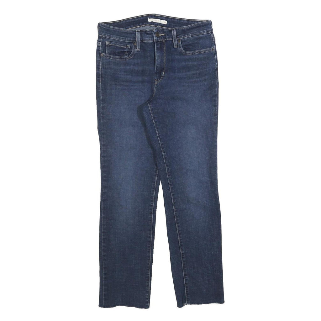 LEVI'S 712 Slim Womens Jeans Blue Denim W29 L27 Cotton Blend Zip