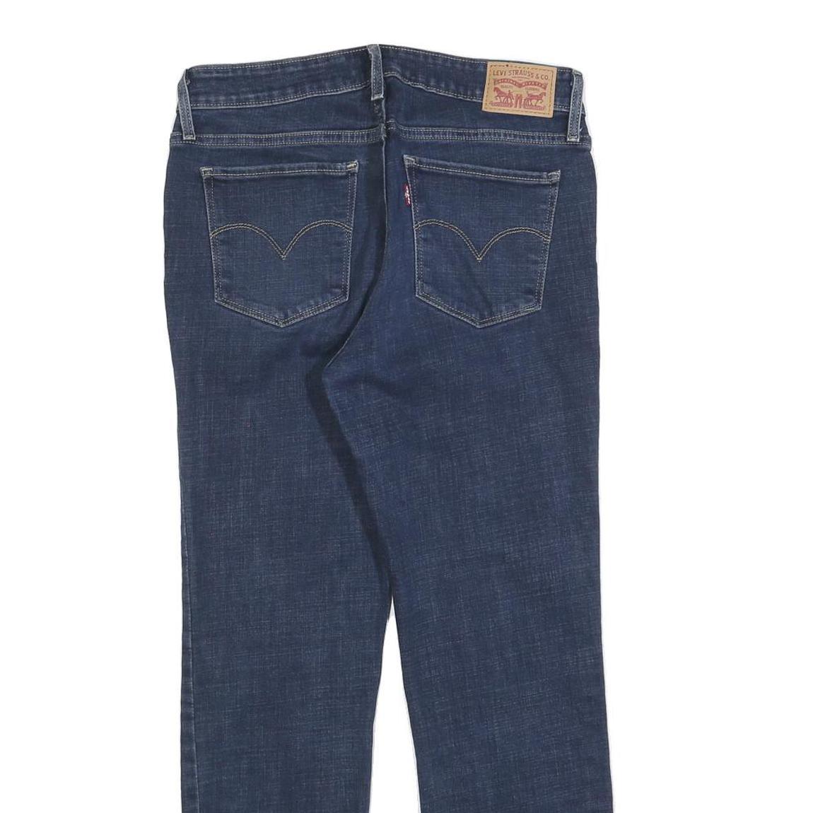 LEVI'S 712 Slim Womens Jeans Blue Denim W29 L27 Cotton Blend Zip