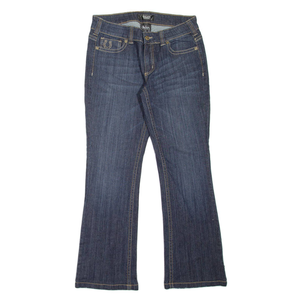 TOUCH Womens Jeans Blue Regular Bootcut Stone Wash W30 L31