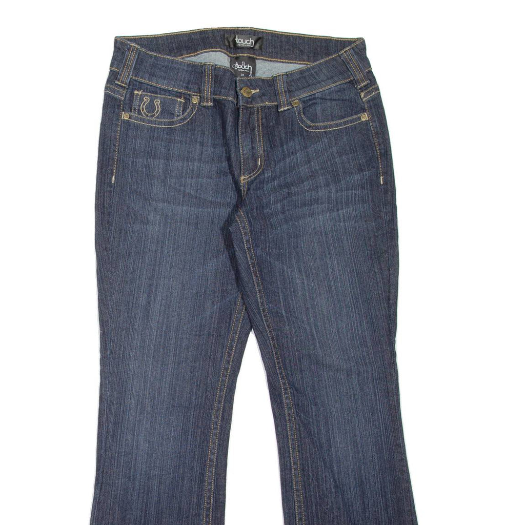 TOUCH Womens Jeans Blue Regular Bootcut Stone Wash W30 L31