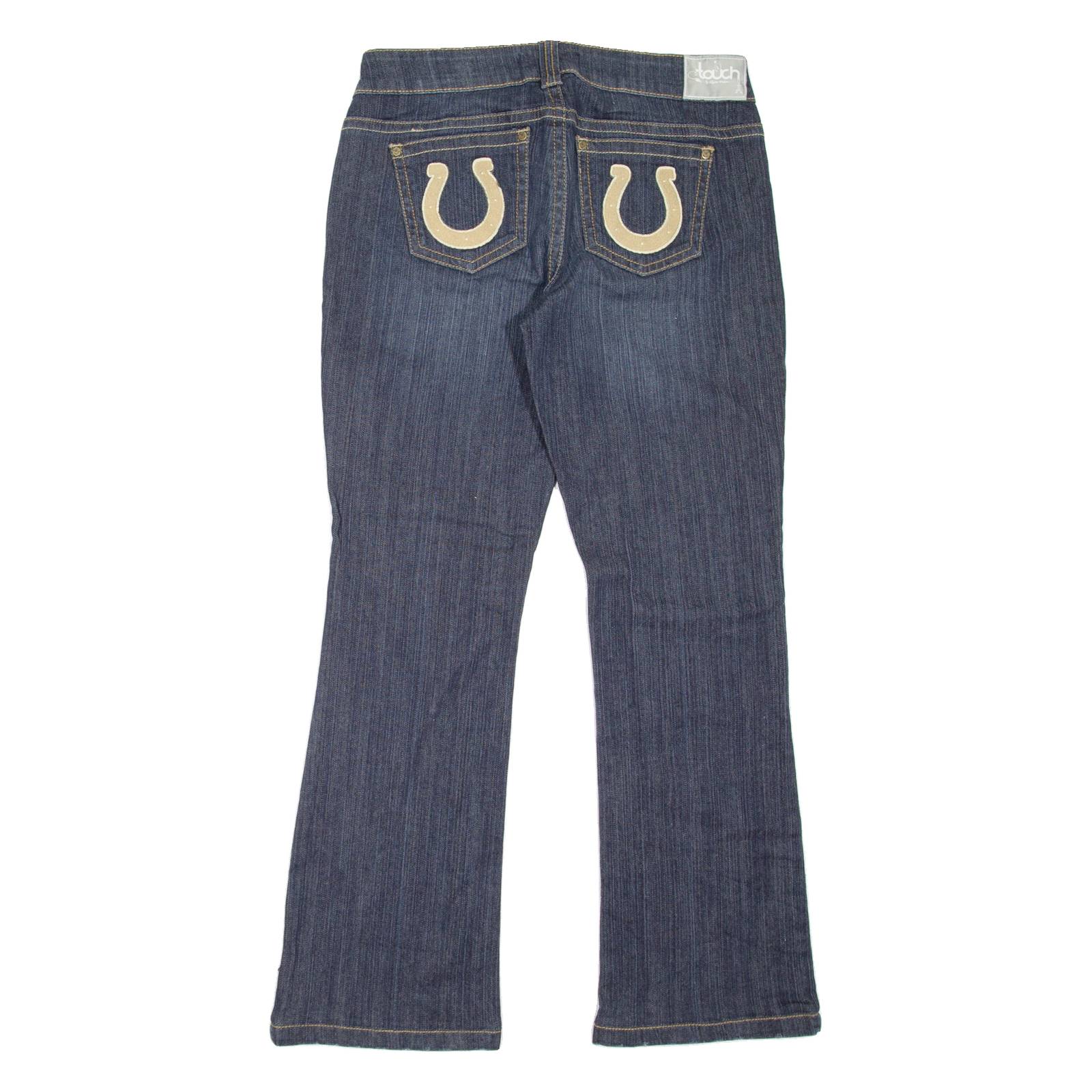TOUCH Womens Jeans Blue Regular Bootcut Stone Wash W30 L31