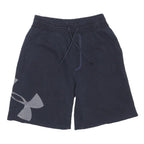 UNDER ARMOUR Mens Shorts Black Casual Cotton Blend M W26 Drawstring Pockets
