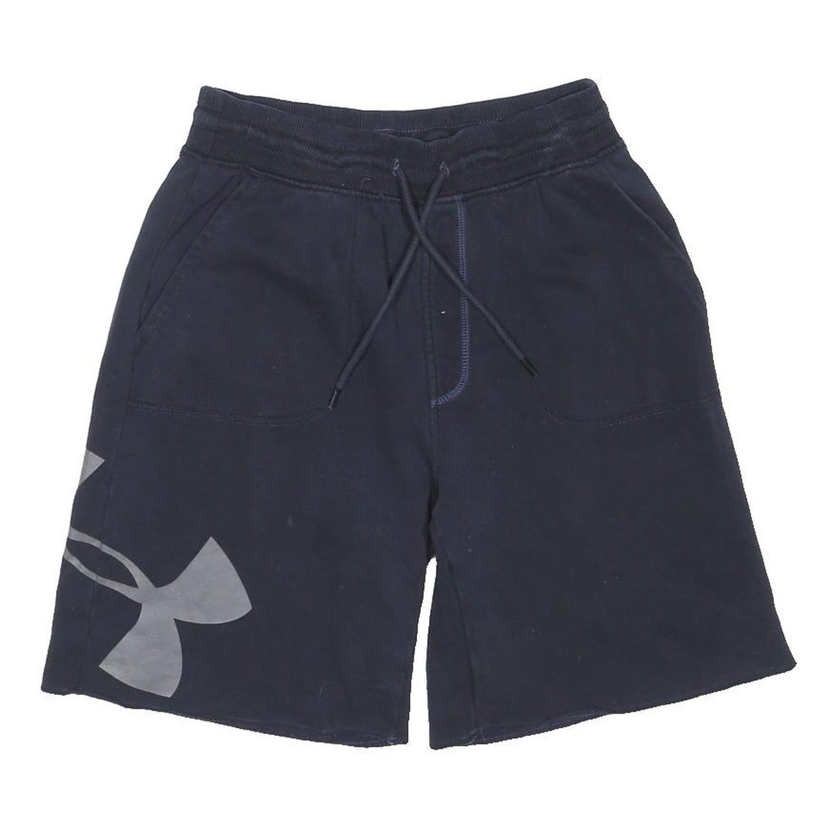 UNDER ARMOUR Mens Shorts Black Casual Cotton Blend M W26 Drawstring Pockets