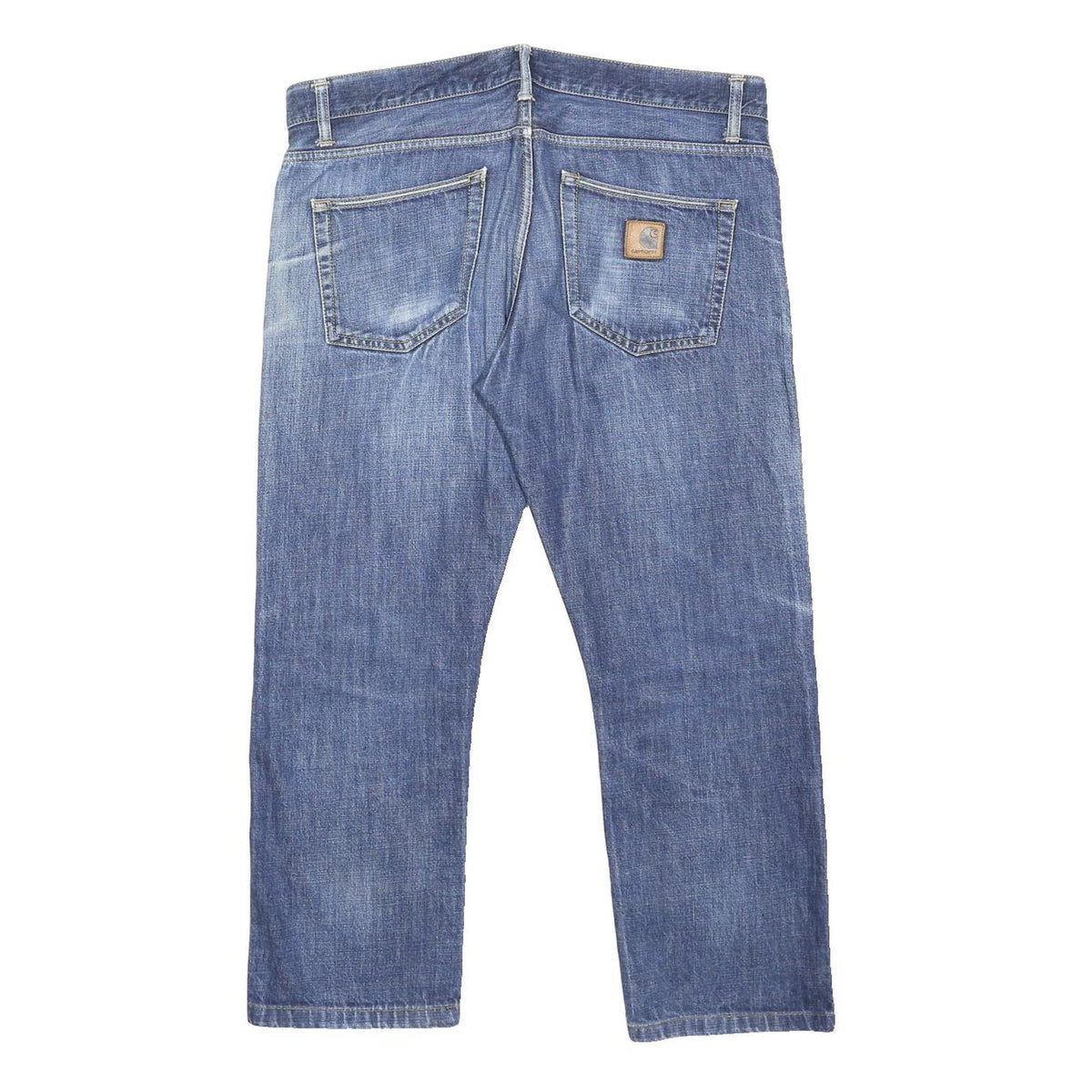 CARHARTT Mens Jeans Blue Relaxed Straight Denim Medium W38 L28 Workwear