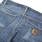 CARHARTT Mens Jeans Blue Relaxed Straight Denim Medium W38 L28 Workwear