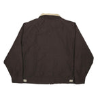 WOOLRICH Mens Brown & Beige Classic Jacket XL Polyester Blend Zip Pockets
