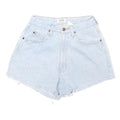 SOSTANZA Womens Shorts Blue Denim Casual S W26 Frayed Hem Classic Fit