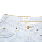 SOSTANZA Womens Shorts Blue Denim Casual S W26 Frayed Hem Classic Fit