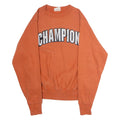 CHAMPION REVERSE WEAVE Mens Sweatshirt Orange Crew Neck S