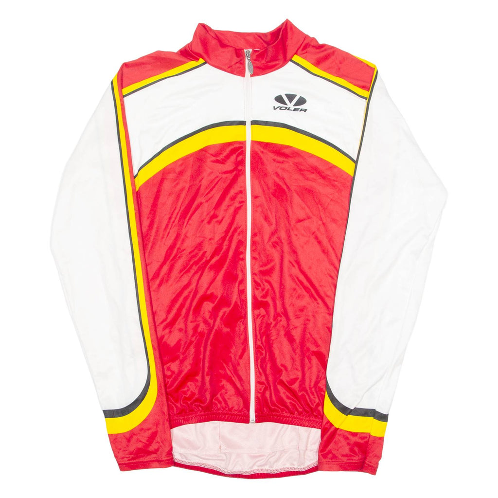 VOLER Cycling Mens Jersey Red Long Sleeve 1/4 Zip XL