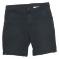 DICKIES Mens Shorts Black Casual Cotton Blend L W36 Workwear Comfortable