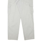 IN LINE COLLECTION Mens Relaxed Cargo Trousers Beige Cotton Blend W34 L31 Casual