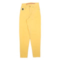 TRUSSARDI Womens Jeans Yellow Regular Straight Denim W26 L32 Stylish Comfort