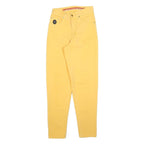 TRUSSARDI Womens Jeans Yellow Regular Straight Denim W26 L32 Stylish Comfort