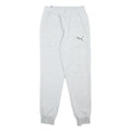 PUMA Mens Joggers Grey S W27 L29 Cotton Blend Regular Tapered Comfortable Casual