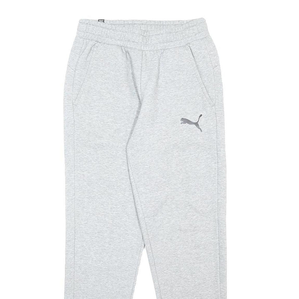 PUMA Mens Joggers Grey S W27 L29 Cotton Blend Regular Tapered Comfortable Casual