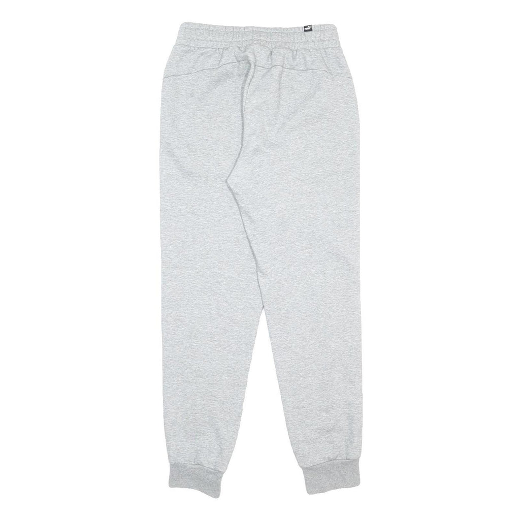 PUMA Mens Joggers Grey S W27 L29 Cotton Blend Regular Tapered Comfortable Casual