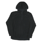 NIKE Mens Black Plain Pullover Hoodie Polyester Blend M Sports Casual Jumper