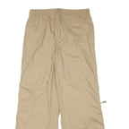 NO BOUNDARIES Mens Cotton Blend Beige Relaxed Cargo Trousers W32 L30 Utility Zip