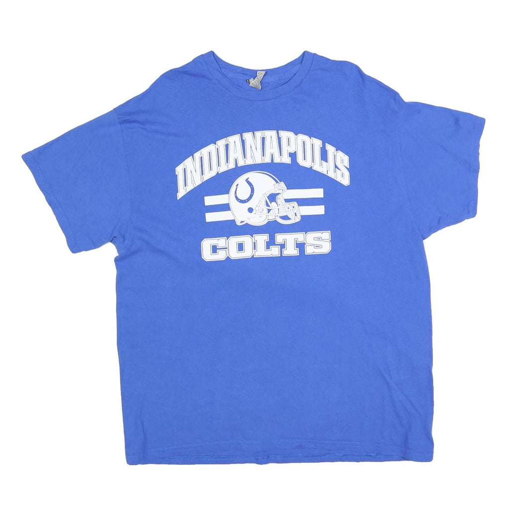 GILDAN Mens Blue Indianapolis Colts Graphic T-Shirt XL Short Sleeve Crew Neck