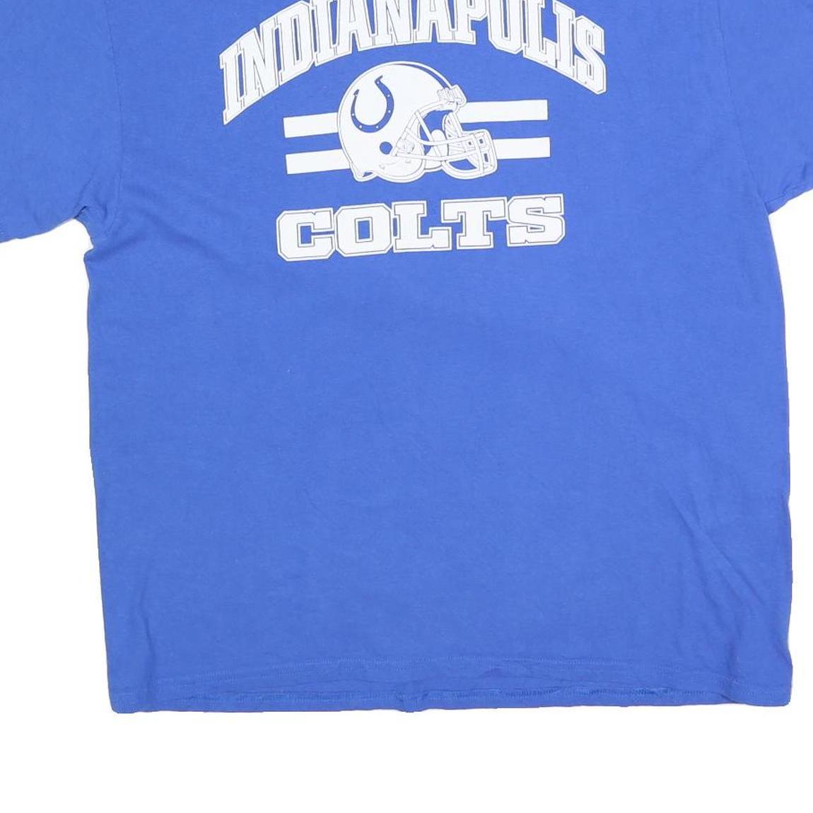 GILDAN Mens Blue Indianapolis Colts Graphic T-Shirt XL Short Sleeve Crew Neck