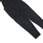 SJB Womens Black Cotton Blend Dungarees Slim Fit S W30 L27 Casual Wear
