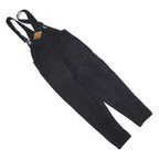 SJB Womens Black Cotton Blend Dungarees Slim Fit S W30 L27 Casual Wear