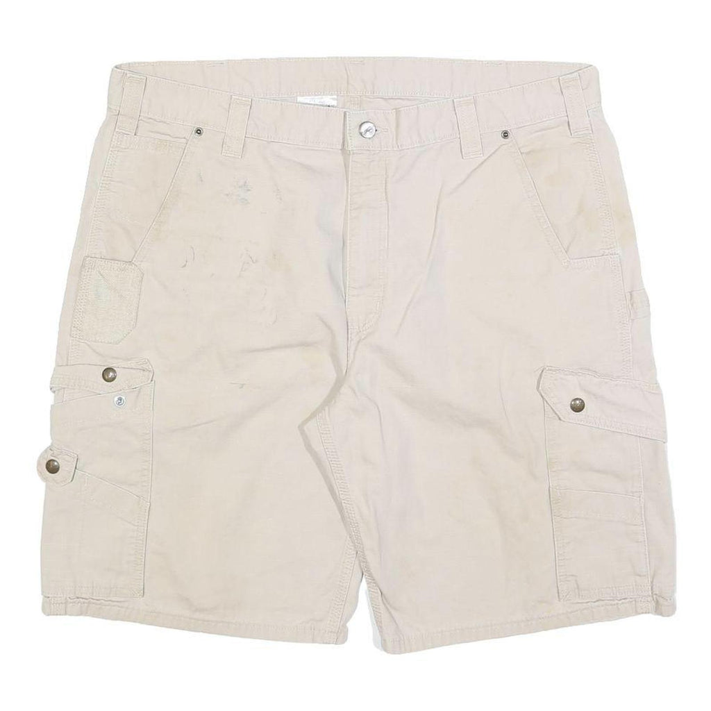 CARHARTT Mens Shorts Beige Casual Cargo XL W40 Heavy Duty Workwear