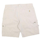 CARHARTT Mens Shorts Beige Casual Cargo XL W40 Heavy Duty Workwear