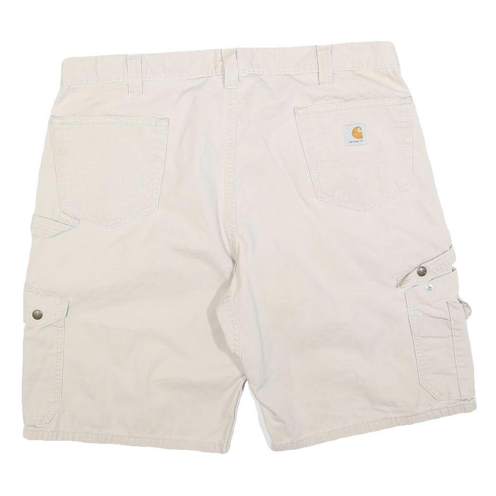 CARHARTT Mens Shorts Beige Casual Cargo XL W40 Heavy Duty Workwear