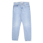 LEVI'S Wedgie Big E Womens Jeans Blue Slim Skinny Denim Light W28 L26 Button