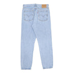 LEVI'S Wedgie Big E Womens Jeans Blue Slim Skinny Denim Light W28 L26 Button
