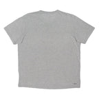 ADIDAS Womens Grey & Blue Logo Graphic T-Shirt L Crew Neck Short Sleeve