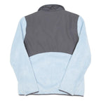 FILA Womens Light Blue & Grey Sport Zip Jacket L Polyester Blend Fleece Casual