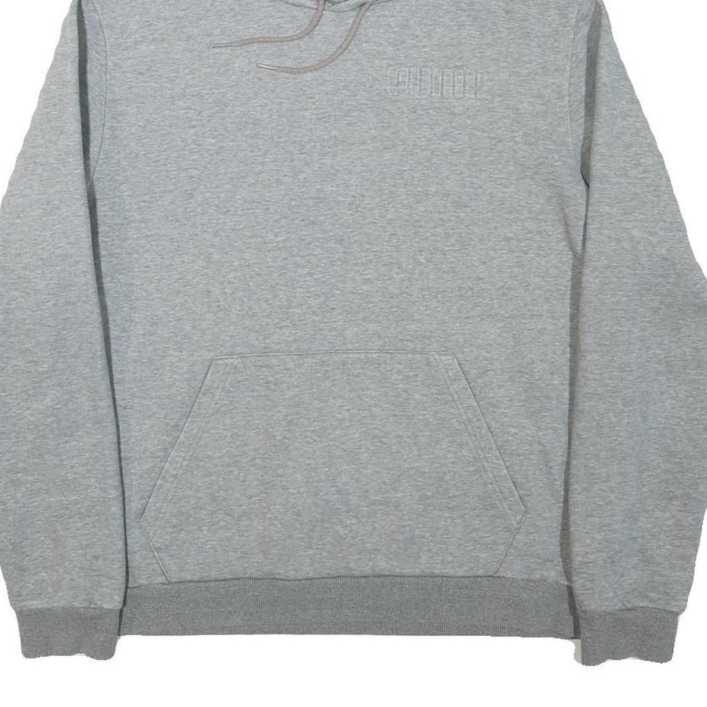 PUMA Mens Grey Hoodie L Cotton Blend Pullover Casual Sportswear