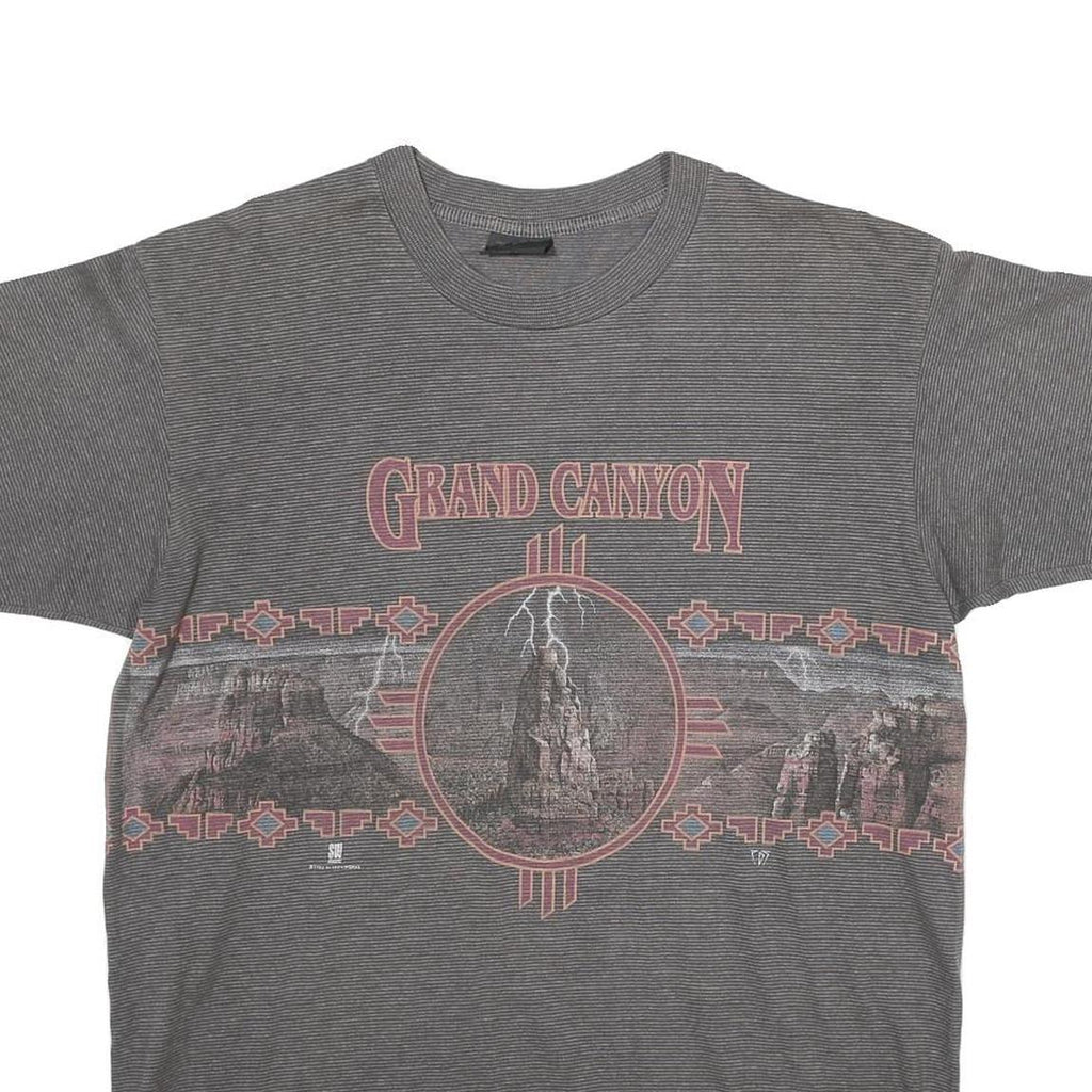 TENNESSEE RIVER Mens Grey Grand Canyon Graphic T-Shirt L Crew Neck Short Sleeve