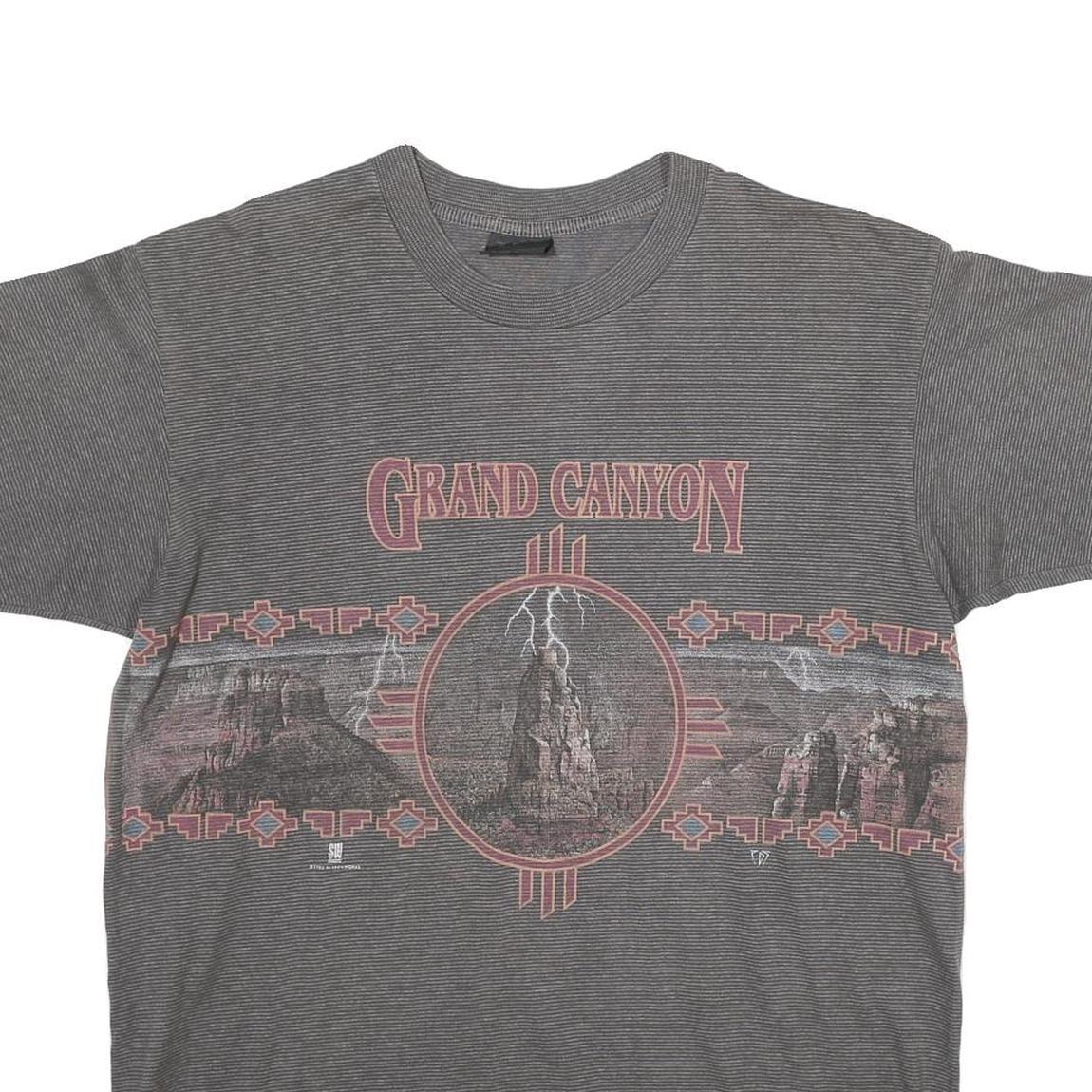 TENNESSEE RIVER Mens Grey Grand Canyon Graphic T-Shirt L Crew Neck Short Sleeve