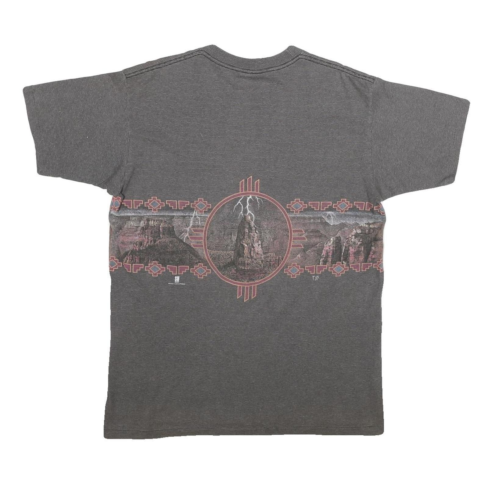 TENNESSEE RIVER Mens Grey Grand Canyon Graphic T-Shirt L Crew Neck Short Sleeve