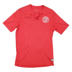 Womens Red T-Shirt M Short Sleeve Round Neck Sports Jersey Number 21