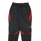 KAPPA Mens Joggers Black & Red Slim Tapered S W22 L28 Athletic Sportswear