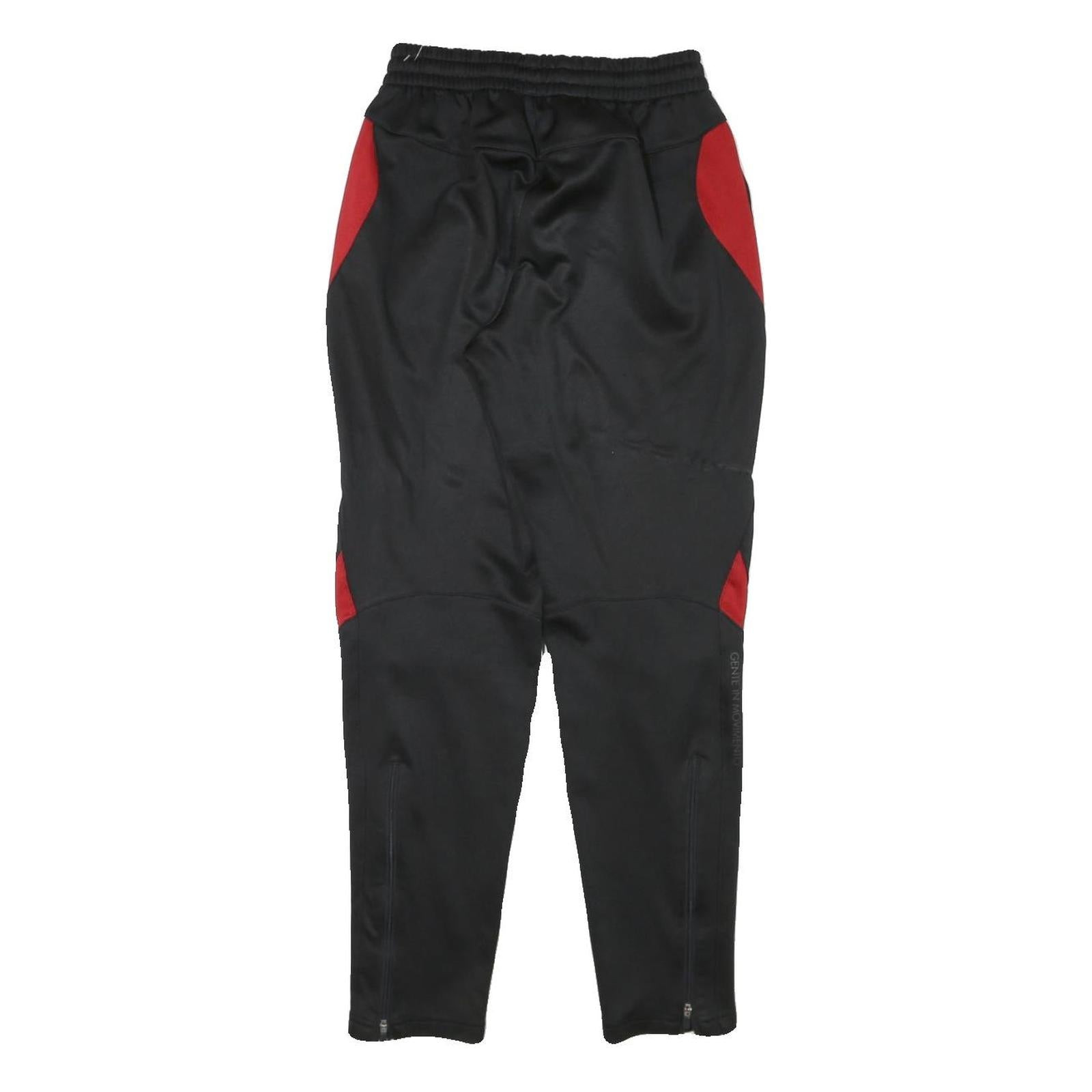 KAPPA Mens Joggers Black & Red Slim Tapered S W22 L28 Athletic Sportswear