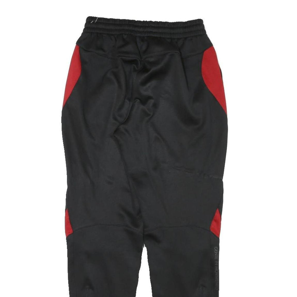 KAPPA Mens Joggers Black & Red Slim Tapered S W22 L28 Athletic Sportswear