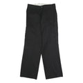 DICKIES Mens Black Polyester Blend Regular Cargo Trousers W31 L30 Workwear Zip